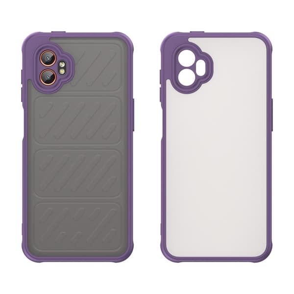 SKALO Samsung XCover7 Pro Color Bumper Frosted Suojakuori - Violetti