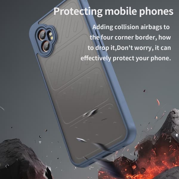 SKALO Samsung XCover7 Pro Color Bumper Frosted Suojakuori - Sininen