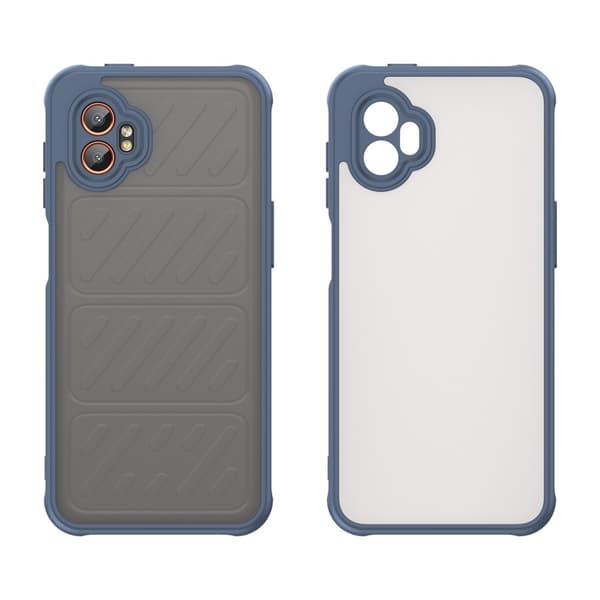 SKALO Samsung XCover7 Pro Color Bumper Frosted Suojakuori - Sininen