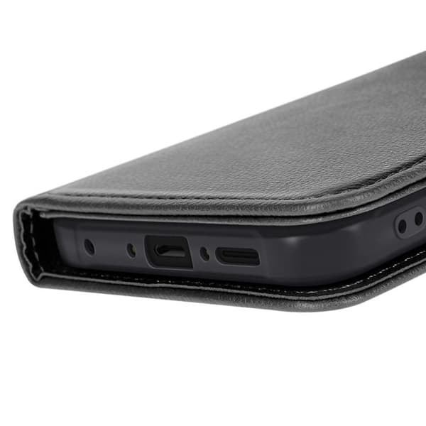 Fodral med lock för Galaxy XCover 7 Pro med handledsrem och plånboksstöd i svart
