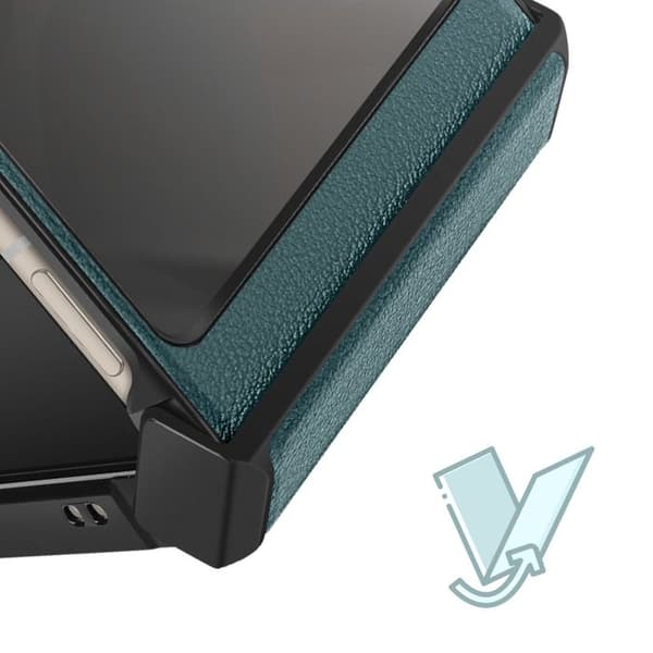 Coque Clapet för Motorola Razr 60 och 50 5G med Hängselskåda Grön