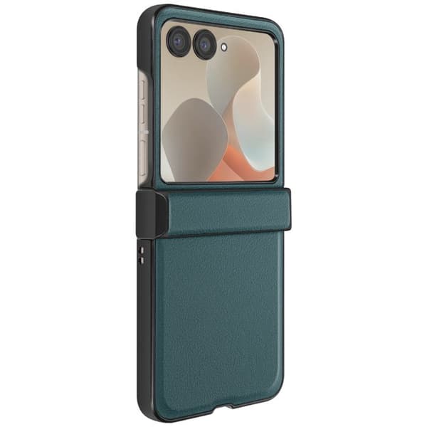 Coque Clapet för Motorola Razr 60 och 50 5G med Hängselskåda Grön