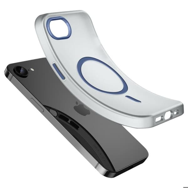 Coque MagSafe för iPhone 16e Mate Skydd 360° Blå