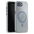 Miniatyrbild 2 av 6: Coque MagSafe för iPhone 16e Mate Skydd 360° Blå