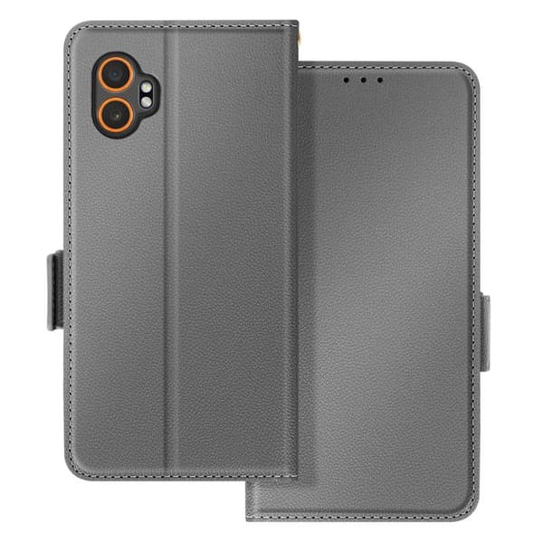 Étui Clapet för Galaxy XCover 7 Pro med Rem Stöd Plånbok Grå