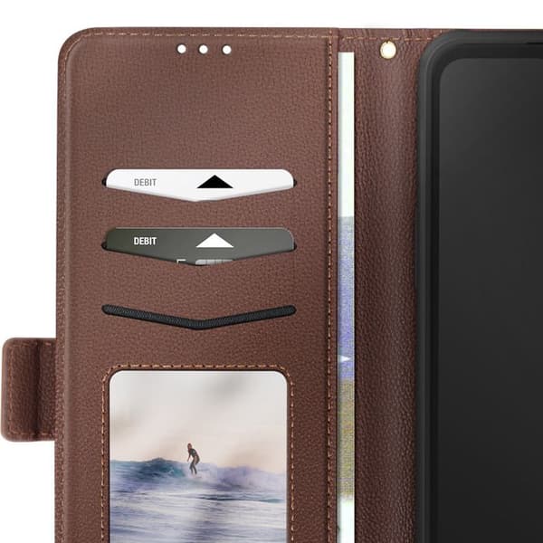 Étui Clapet för Galaxy XCover 7 Pro med Rem Stöd Plånbok Grå