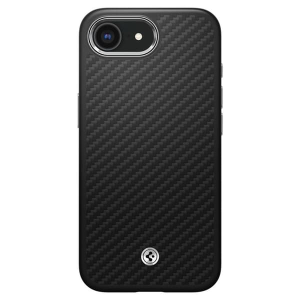 Coque för iPhone 16e - Spigen Enzo Enzo Aramid MagSafe - Svart Matt