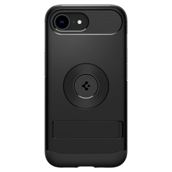 Coque för iPhone 16e - Spigen Slim Armor MagSafe - Svart