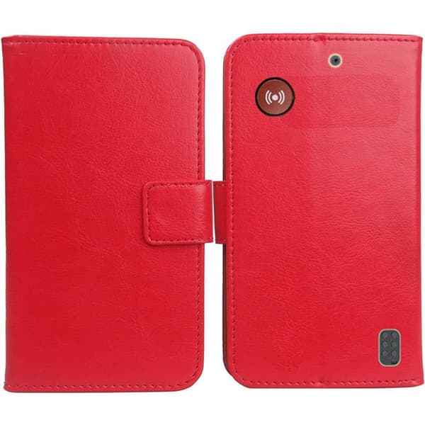 Wallet cover 2-kort Doro Leva X10 - Rød