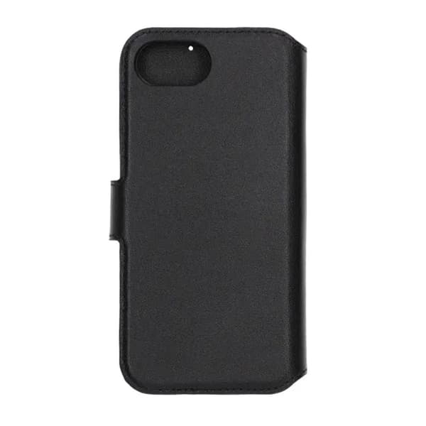 Rvelon Plånboksfodral Läder för iPhone 16e - Svart