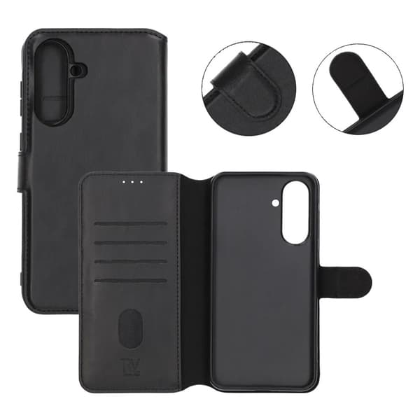 Rvelon Plånboksfodral Magnet för Samsung Galaxy A36 - Svart