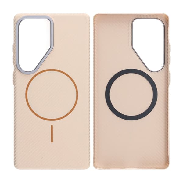 Samsung Galaxy S25 Ultra Mobilskal Carbonmönstrad - Guld