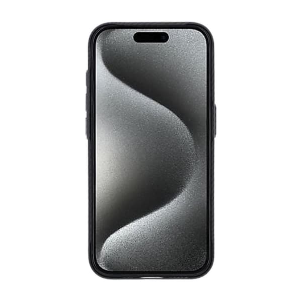 iPhone 15 Pro Mobilskal Carbonmönstrad - Svart