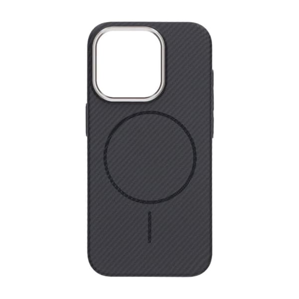 iPhone 15 Pro Mobilskal Carbonmönstrad - Svart