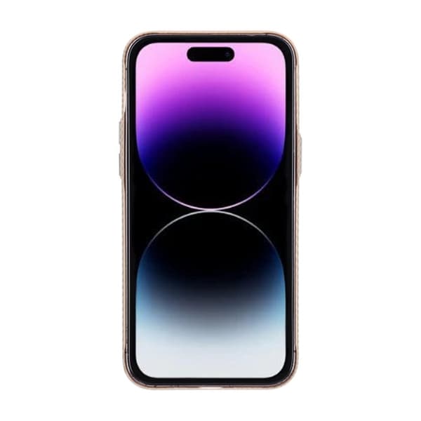 iPhone 14 Pro Max Mobilskal Carbonmönstrad - Guld