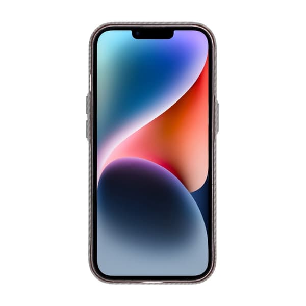 iPhone 13/14 Mobilskal Carbonmönstrad - Grå