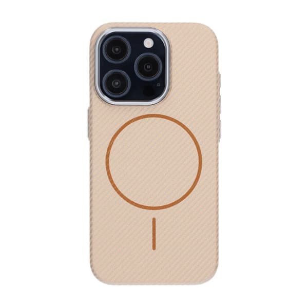 iPhone 15 Pro Mobilskal Carbonmönstrad - Guld