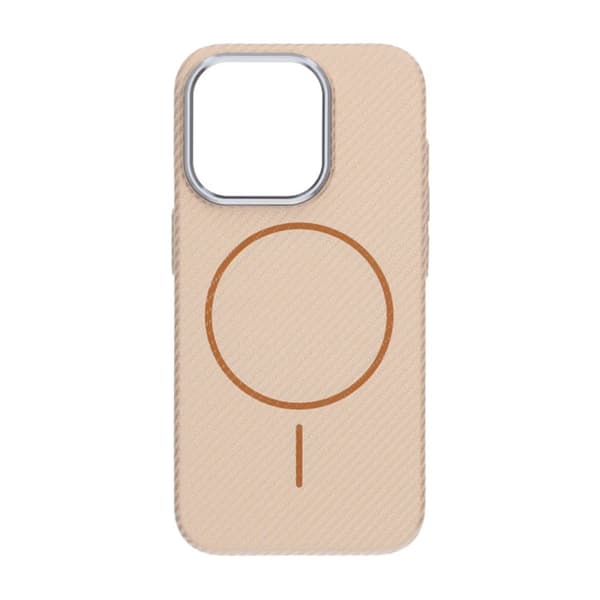 iPhone 15 Pro Mobilskal Carbonmönstrad - Guld