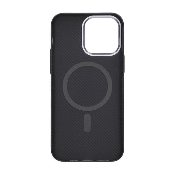 iPhone 14 Pro Max Mobilskal Carbonmönstrad - Svart