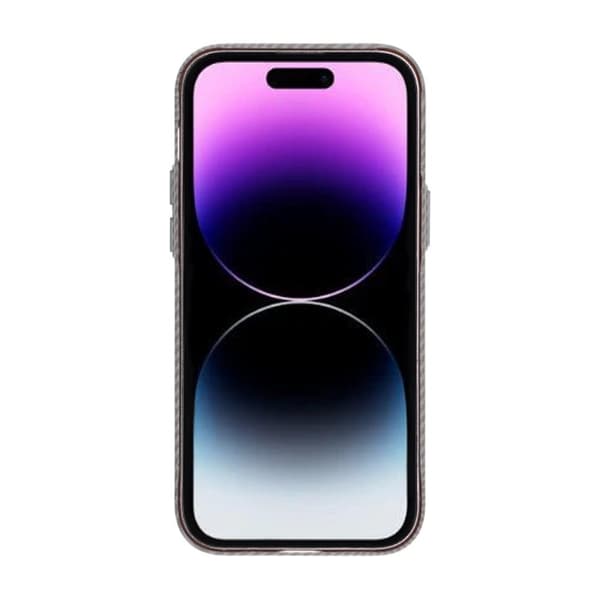 iPhone 14 Pro Mobilskal Carbonmönstrad - Grå