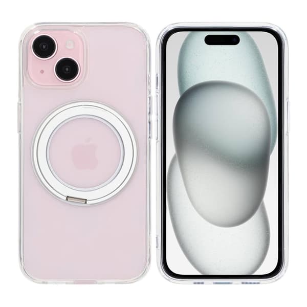 iPhone 15 Mobilskal med Magsafe Stativ - Transparent