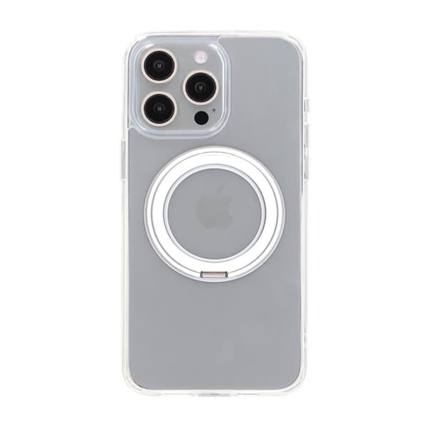 iPhone 15 Pro Max Mobilskal med Magsafe Stativ - Transparent