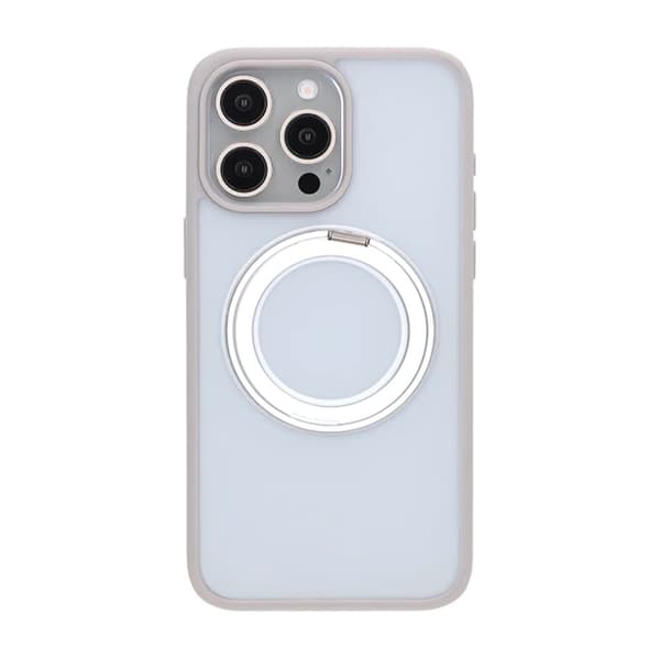 iPhone 15 Pro Max Mobilskal med Magsafe Stativ - Grå