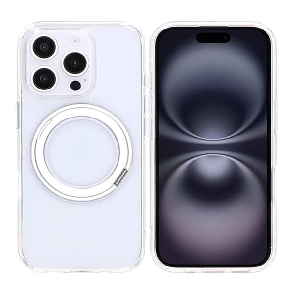 iPhone 16 Pro Max Mobilskal med Magsafe Stativ - Transparent