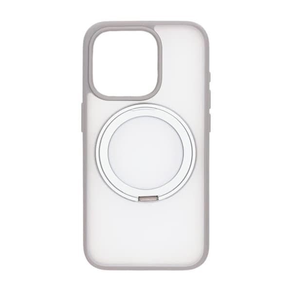 iPhone 15 Pro Mobilskal med Magsafe Stativ - Grå