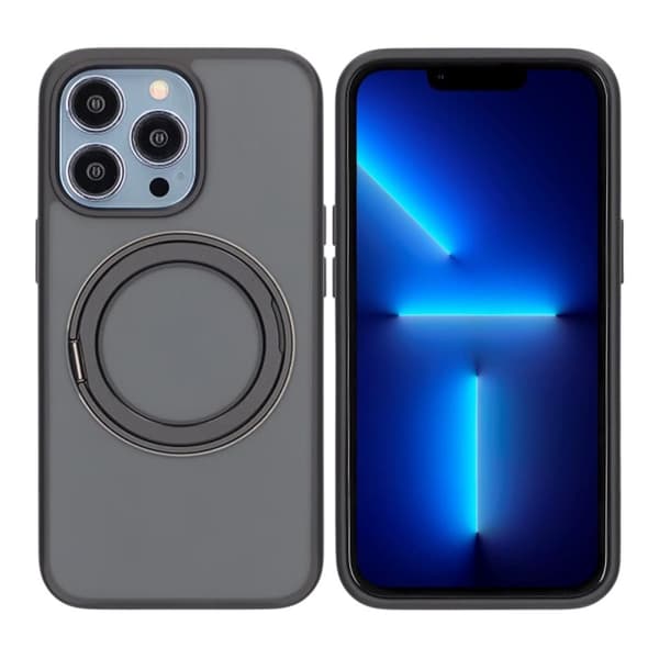 iPhone 13 Pro Mobilskal Roterande Magsafe Stativ - Svart