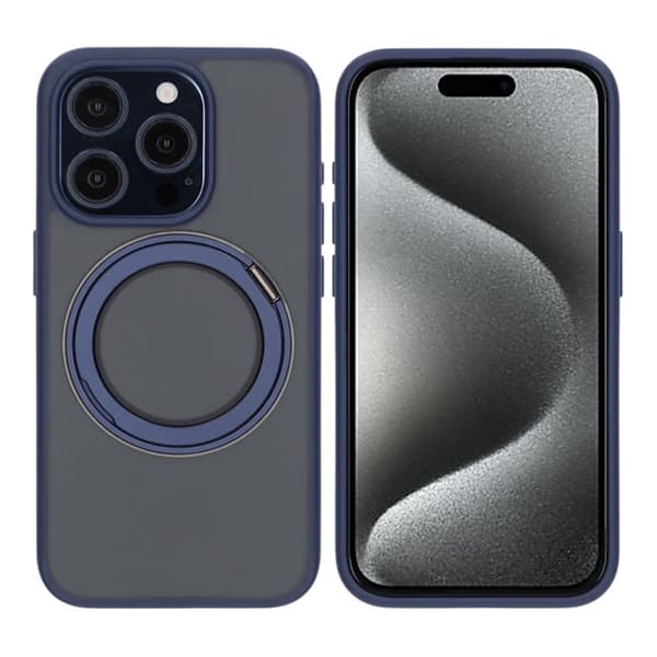 iPhone 15 Pro Mobilskal med Magsafe Stativ - Blå