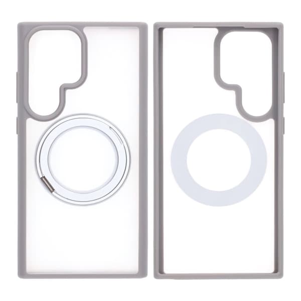 Samsung Galaxy S24 Ultra Mobilskal med Magsafe Stativ - Grå