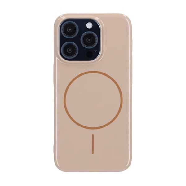 iPhone 15 Pro Skal MagSafe, Blankt Enfärgat - Guld