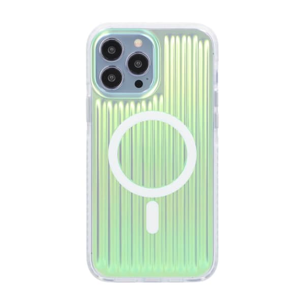 iPhone 13/12 Pro Max Stöttåligt Mobilskal Magsafe Reflektionsfärg - Grön