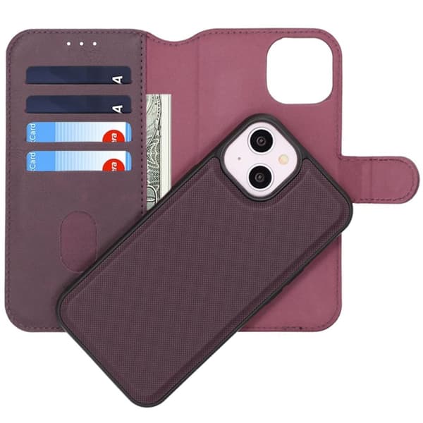 iPhone 13/14 Plånboksfodral Magent Rvelon - Lila