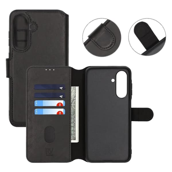 Samsung Galaxy S24 FE Plånboksfodral Rvelon - Svart
