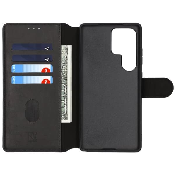 Samsung Galaxy S25 Ultra Plånboksfodral Rvelon - Svart
