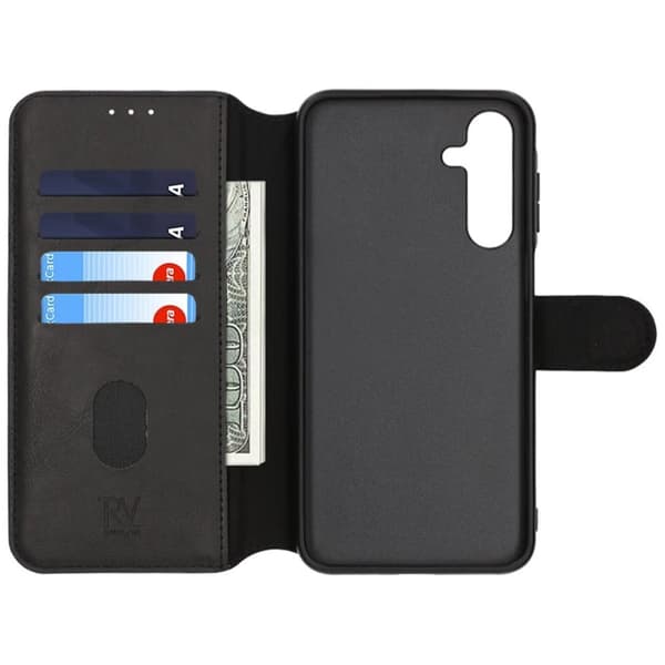 Samsung Galaxy S25 Plånboksfodral Rvelon - Svart
