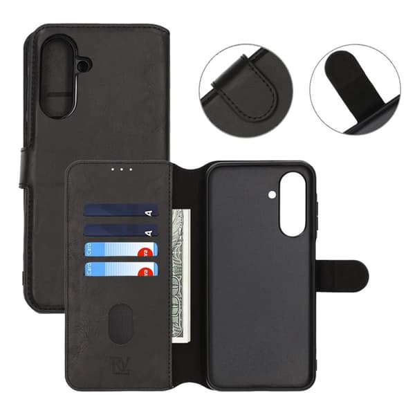 Samsung Galaxy A26 Plånboksfodral Magent Rvelon - Svart