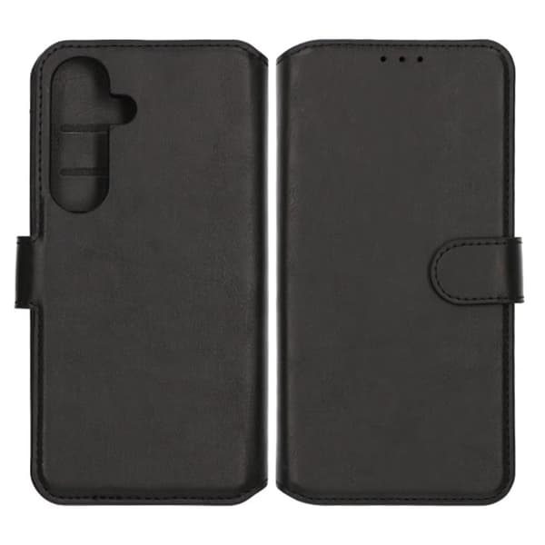 Samsung Galaxy S25 Plånboksfodral Magent Rvelon - Svart