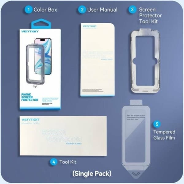 Karaistu lasi matkapuhelimen näytönsuoja Vention KUPTCD-40 iPhone 16