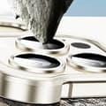Miniatyrbillede 6 af 6: INF Unikt metalrammeetui + linsefilm til iPhone 13 Sølv