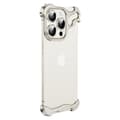 Miniatyrbillede 1 af 6: INF Unikt metalrammeetui + linsefilm til iPhone 13 Sølv