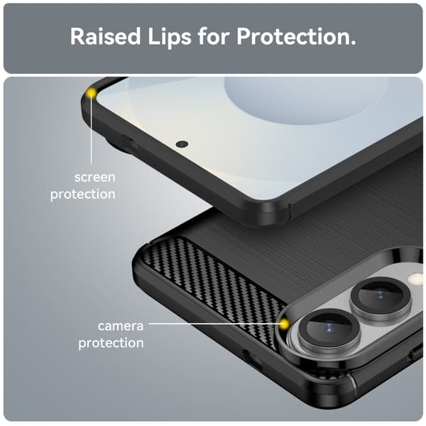 SKALO Samsung S25 Edge Armor Carbon Cover