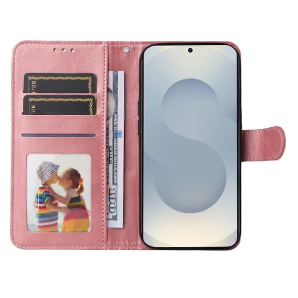 SKALO Samsung S25 Edge PU-læder Flip Cover