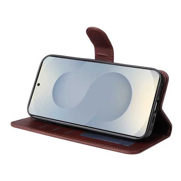 SKALO Samsung S25 Edge PU-læder Flip Cover