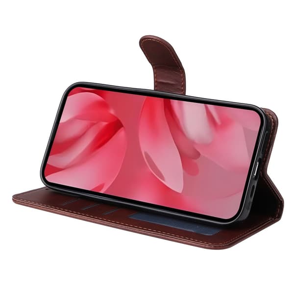 SKALO Google Pixel 9a PU-läder Plånboksfodral