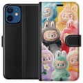 Miniatyrbillede 1 af 3: Apple iPhone 12  Tegnebogsetui Labubu Skitse Stil