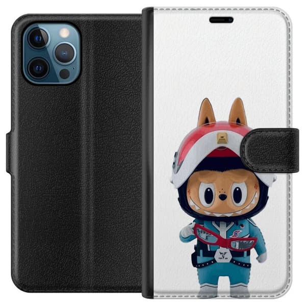 Apple iPhone 12 Pro Tegnebogsetui How2work Labubu Monstre x Ultraman Blue Figur
