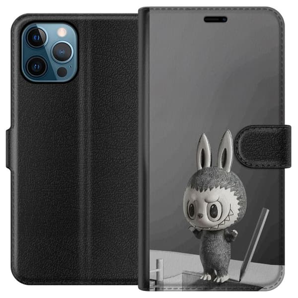 Apple iPhone 12 Pro Max Tegnebogsetui Pop Mart MEGA LABUBU LABUBU Sketch 1000%